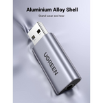 Ugreen 80864 USB A to 3.5mm Audio Jack USB External Sound Card