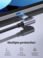 Ugreen Angled USB TYPE-C TO USB-C Cable 60w 3m – 80714