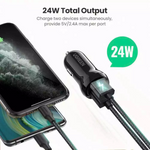 Ugreen Dual 24W Car Charger – 50875