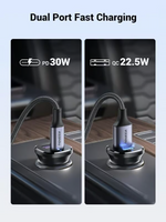 Ugreen Dual Port PD30W Car Charger – 25045