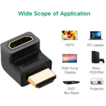 Ugreen Gold Plated 4K Hdmi Male to Female Connector – 20110