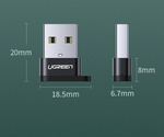Ugreen US280 USB- C Female & USB- A 2.0 Male Connector