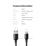 Ugreen USB-A 2.0 To USB-C 3A Data Cable – 60116
