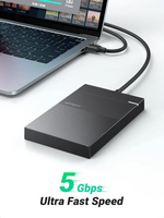 Ugreen USB 2.5″ SATA HDD ENCLOSURE USB 3.0 with Wire 0.5M – 30719