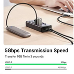 Ugreen USB 3.0 T0 4-Port Hub Adapter 5GBPS – 90874