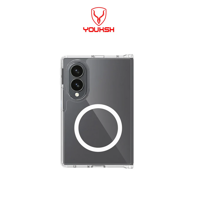 YOUKSH Samsung Galaxy Z Fold 8 Transparent MagSafe Case