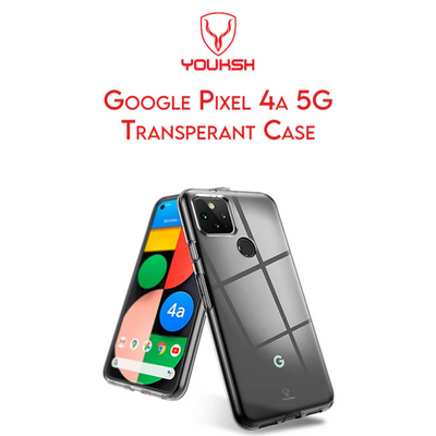 YOUKSH Google Pixel 4a 5G Transparent Back Cover