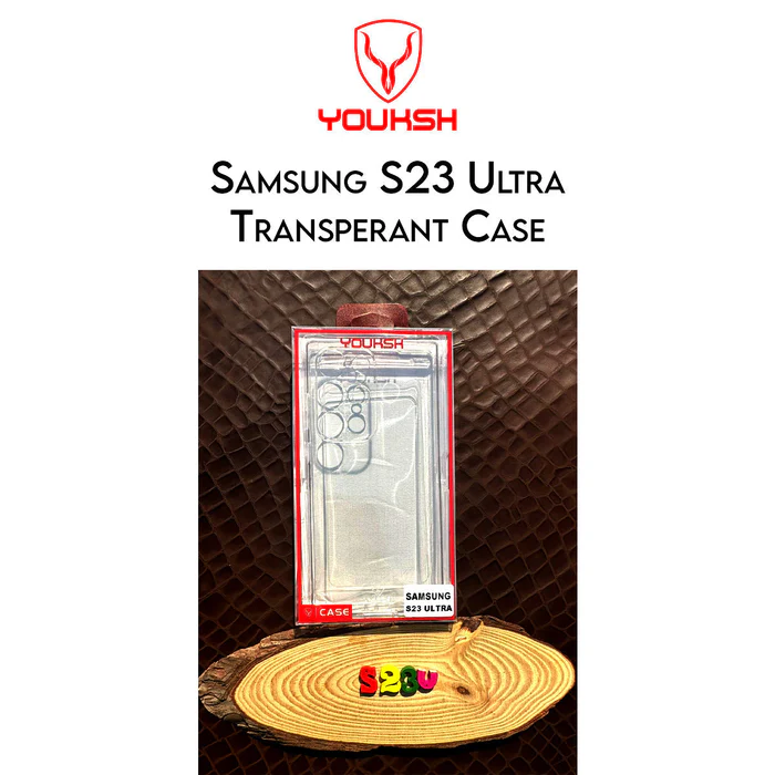 YOUKSH Samsung Galaxy S23 Ultra Transparent Shockproof Case