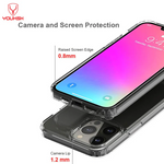 YOUKSH iPhone 12/12 Pro Acrylic Clear Anti-Yellow Shockproof Back Case