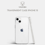 YOUKSH iPhone 15 Shockproof Clear Case