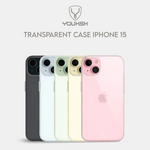 YOUKSH iPhone 15 Shockproof Clear Case