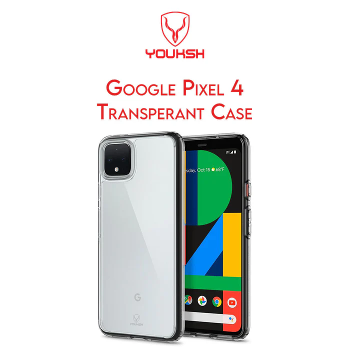 Youksh Google Pixel 4 Transparent Protective Case