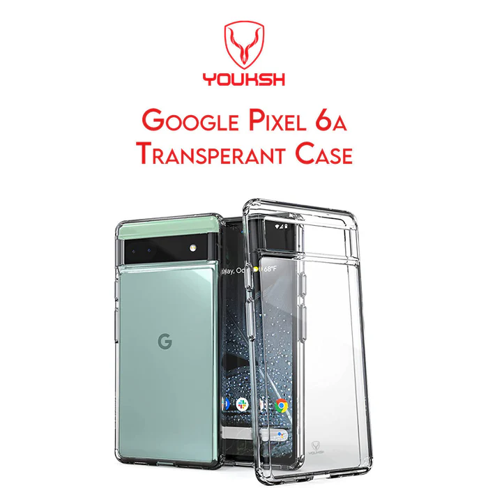 Youksh Google Pixel 6a Transparent Case