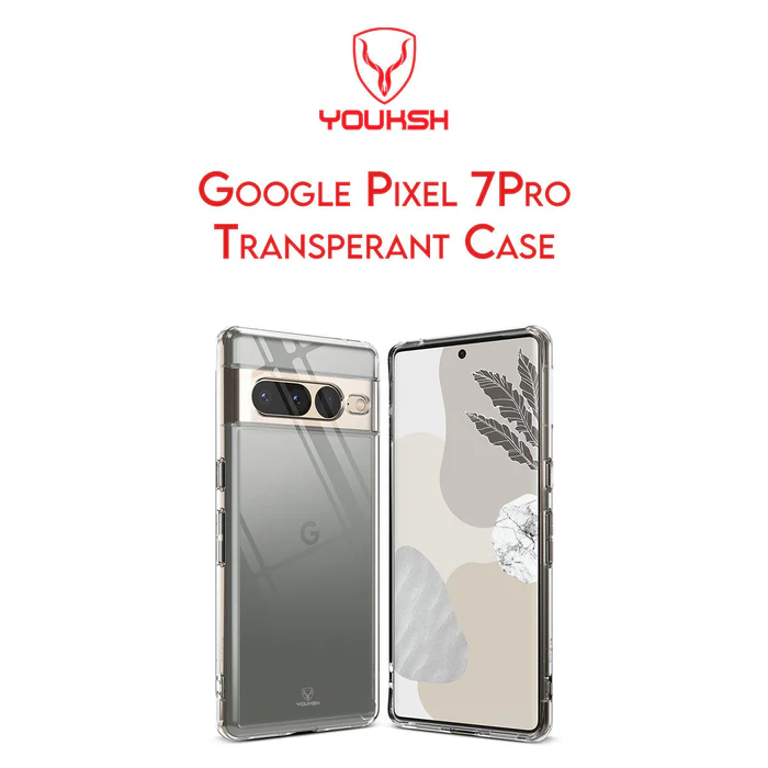 Youksh Google Pixel 7 Pro Transparent Silicone Case