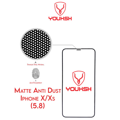 Youksh Matte Tempered Glass Screen Protector for iPhone X/Xs