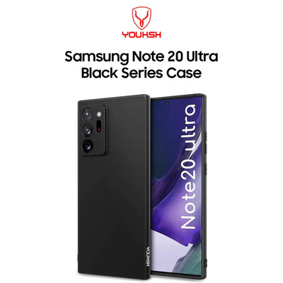 Youksh Note 20 Ultra Black Silicone Case