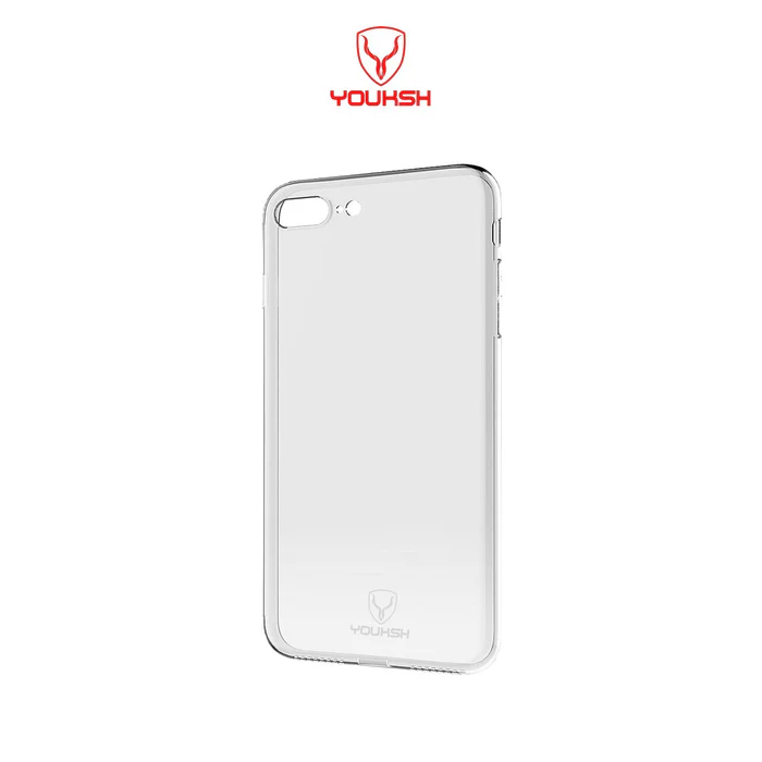 Youksh Transparent Jelly Back Cover for iPhone 7 Plus/8 Plus