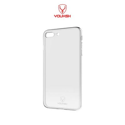 Youksh Transparent Jelly Back Cover for iPhone 7 Plus/8 Plus