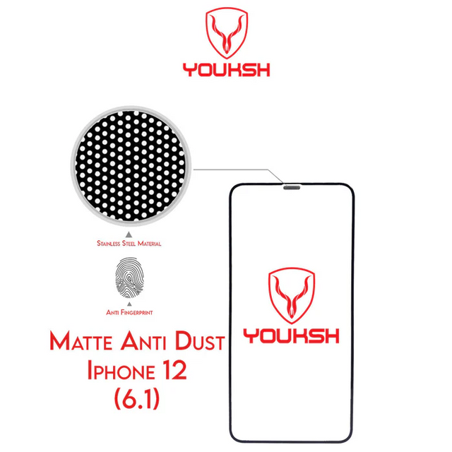 Youksh iPhone 12 Matte Glass Protector