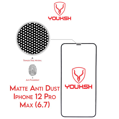 Youksh iPhone 12 Pro Max Matte Glass Protector