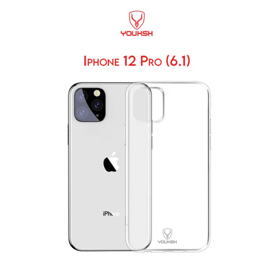 Youksh iPhone 12 Pro Transparent Silicone Back Cover