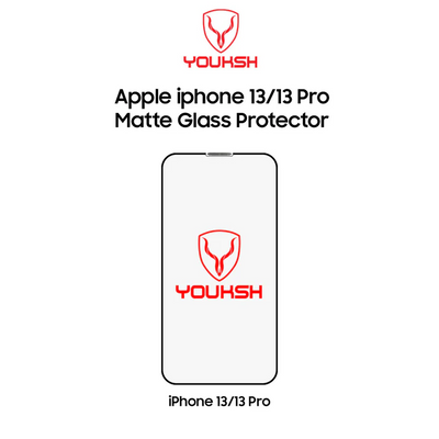 Youksh iPhone 13/13 Pro Matte Tempered Glass Screen Protector
