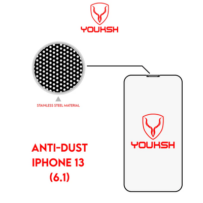 Youksh iPhone 13 6.1-inch Anti-Dust Tempered Glass Screen Protector