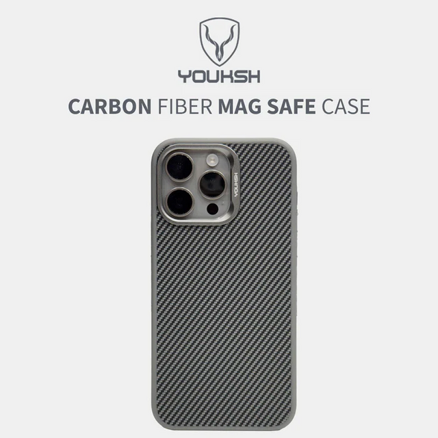 Youksh iPhone 14 Pro Max Carbon Fiber Case