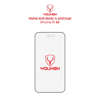 Youksh iPhone 17 Air Matte Tempered Glass Screen Protector