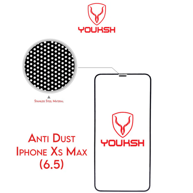 Youksh iPhone Xs Max Anti-Dust Glass Protector