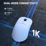 Ajazz AJ159 Wireless Gaming Mouse – White