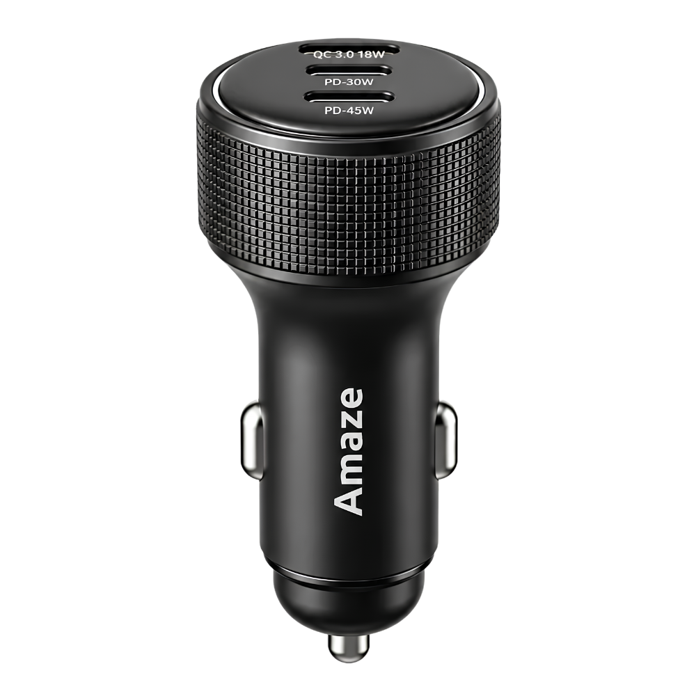 Amaze DRIVE ON Triple Port Fast Car Charger 93W – A456