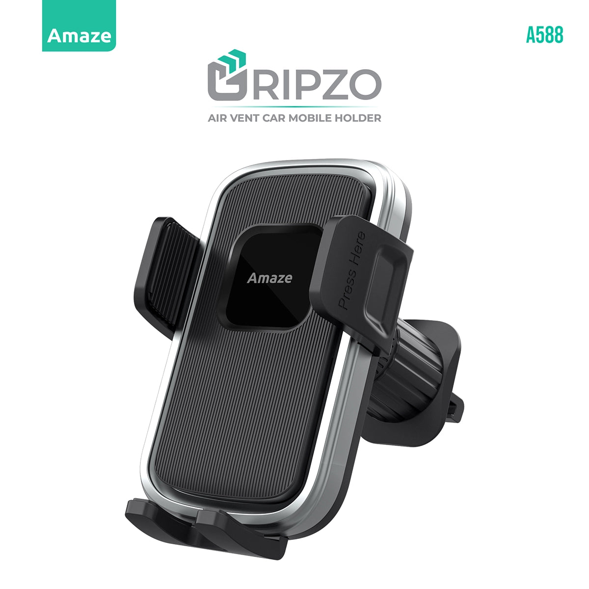 Amaze Gripzo Air Vent Car Mobile Holder A588 – Black
