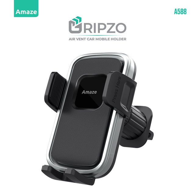 Amaze Gripzo Air Vent Car Mobile Holder A588 – Black