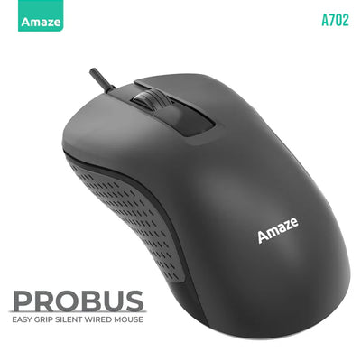 Amaze A702 Probus Silent Click Wired Mouse