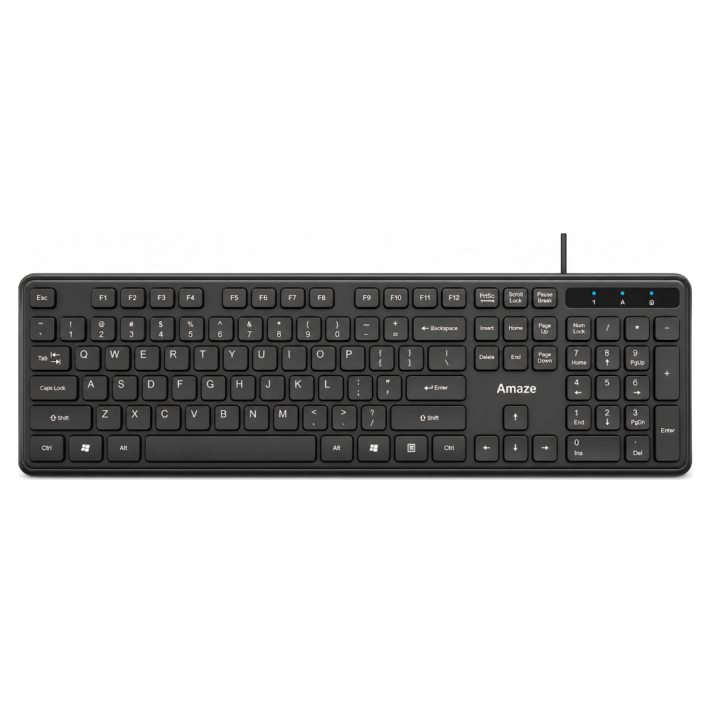 Amaze Probus Super Silent Chocolate Keys Wired Keyboard – A734