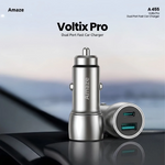 Amaze VOLTIX Pro 48W Dual Port Fast Car Charger – A455