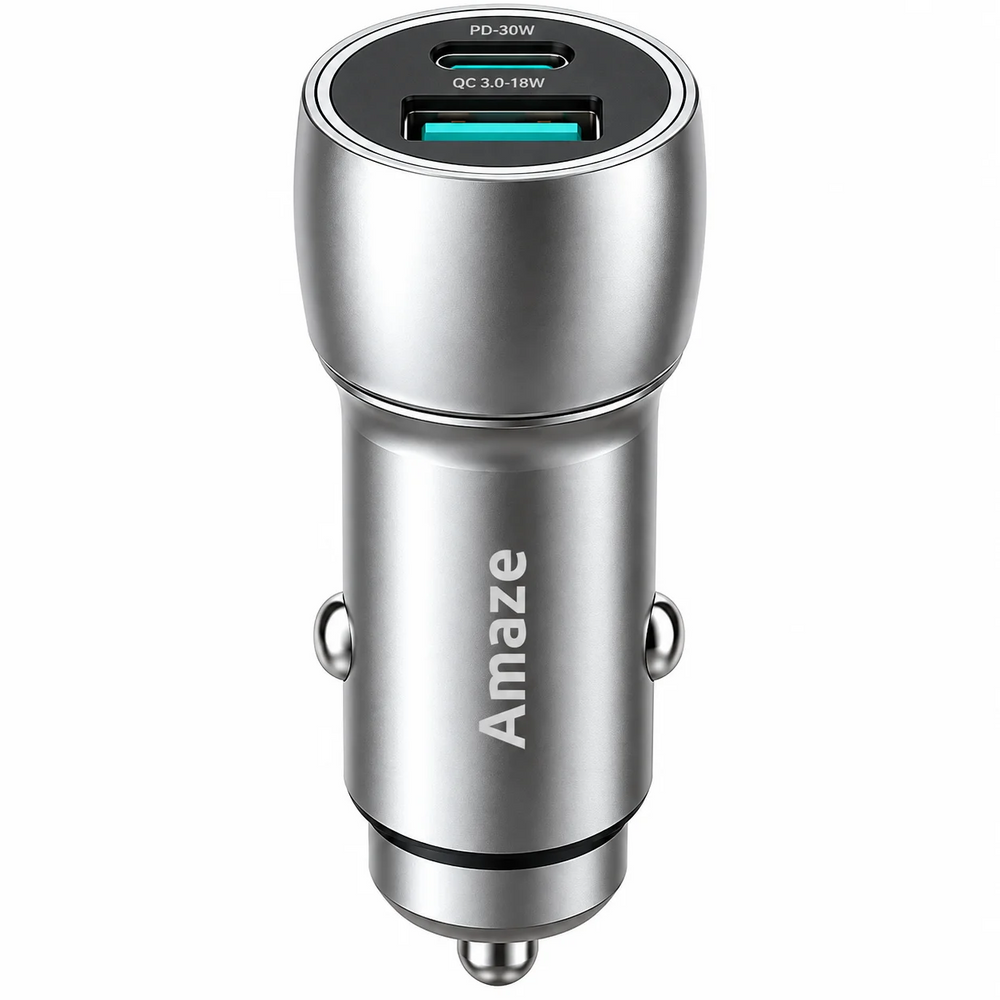 Amaze VOLTIX Pro 48W Dual Port Fast Car Charger – A455