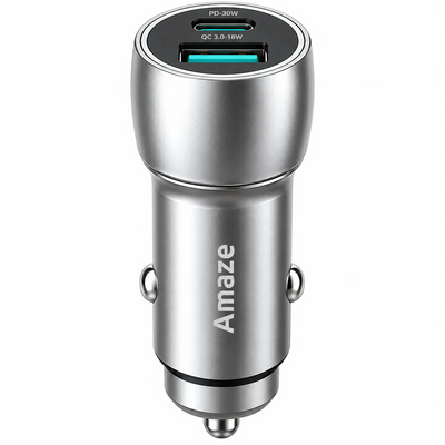 Amaze VOLTIX Pro 48W Dual Port Fast Car Charger – A455