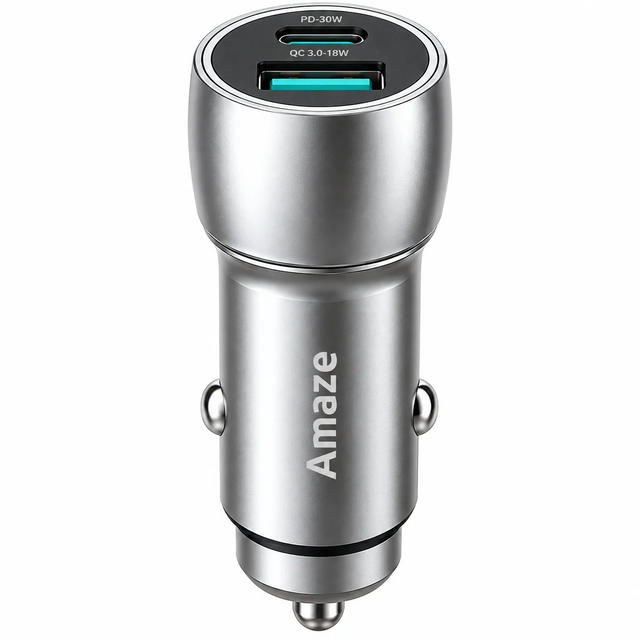 Amaze VOLTIX Pro 48W Dual Port Fast Car Charger – A455