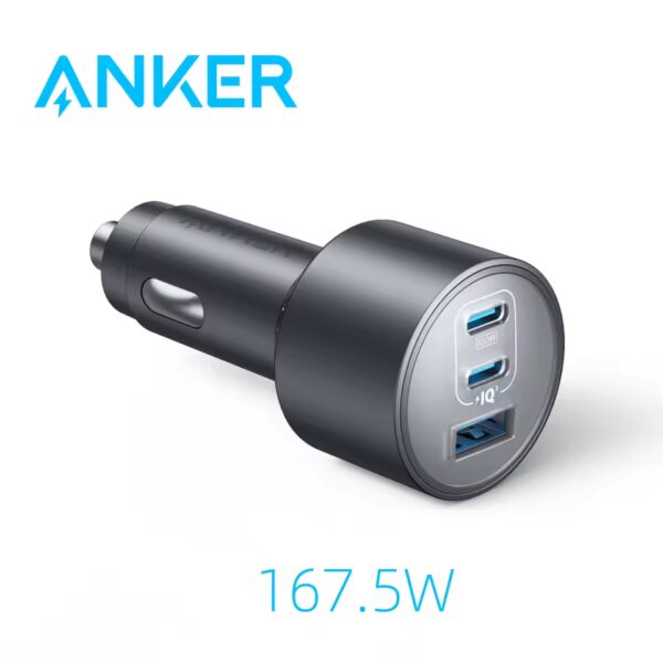 Anker Nano Car Charger (167.5W, 3 Ports) – A2737