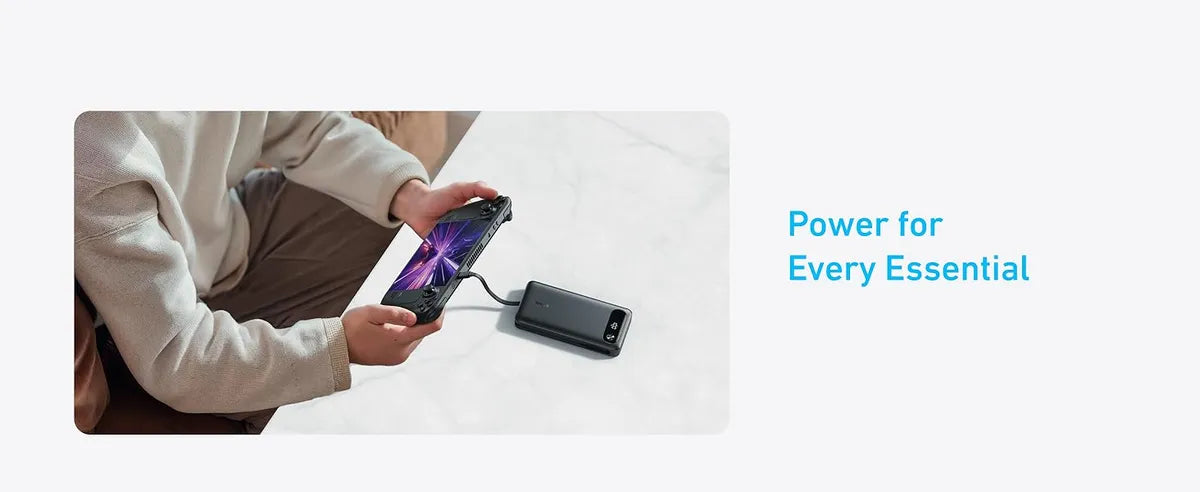 Anker Power Bank (20K, 87W, Built-In USB-C Cable) – A1383