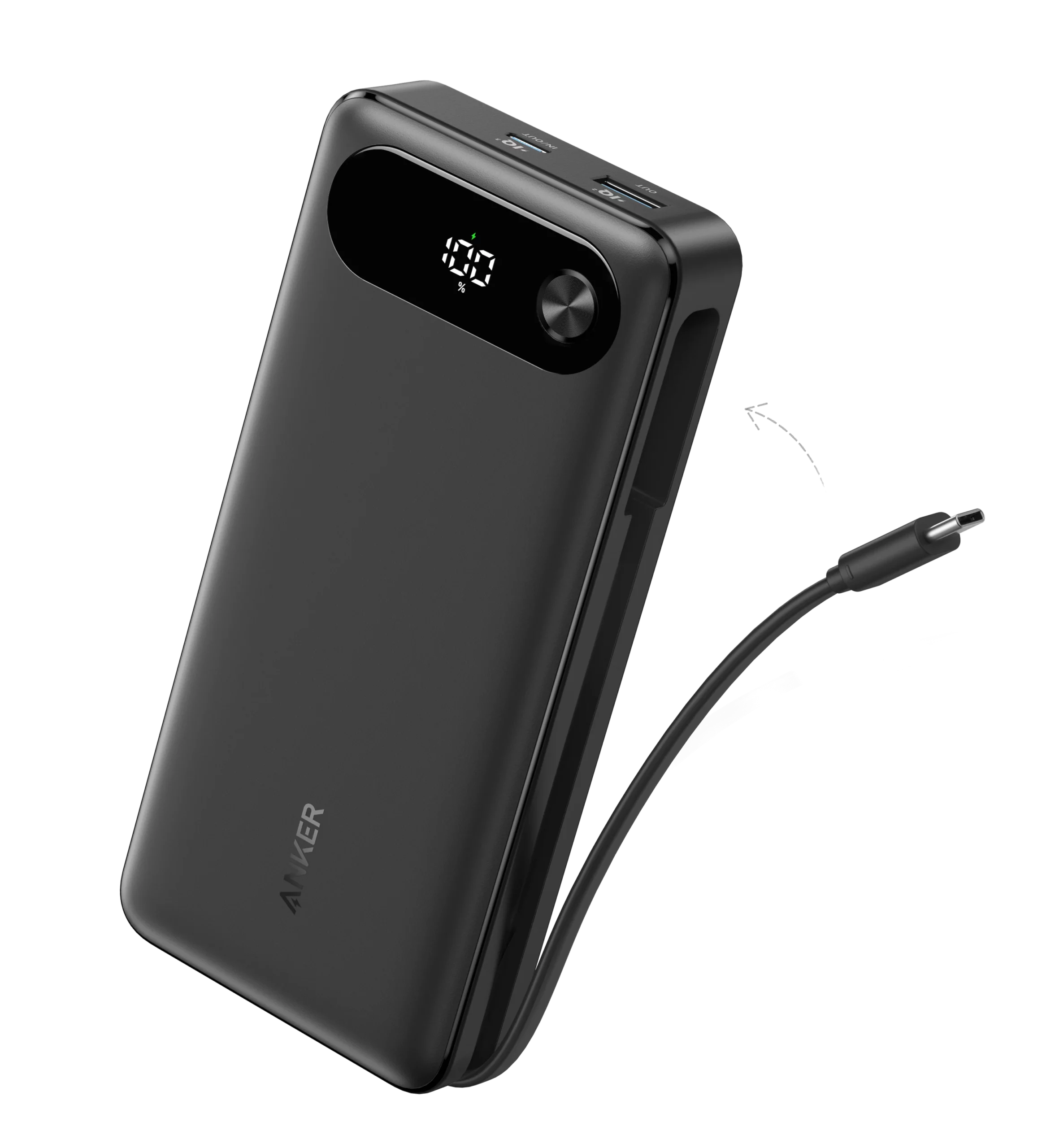 Anker Power Bank (20K, 87W, Built-In USB-C Cable) – A1383