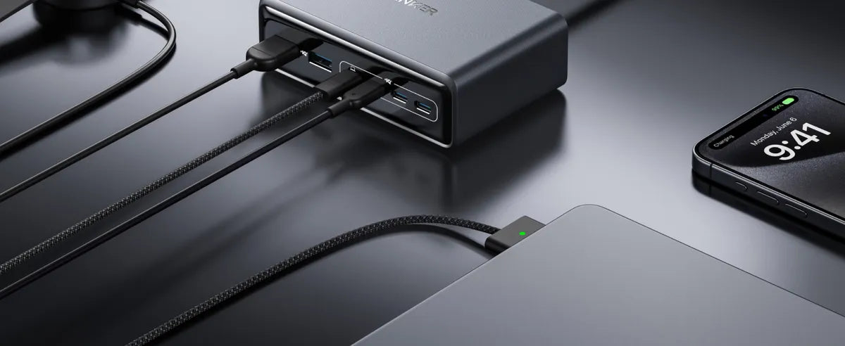 Anker Prime Charger (200W, 6 Ports, GaN) – A2683