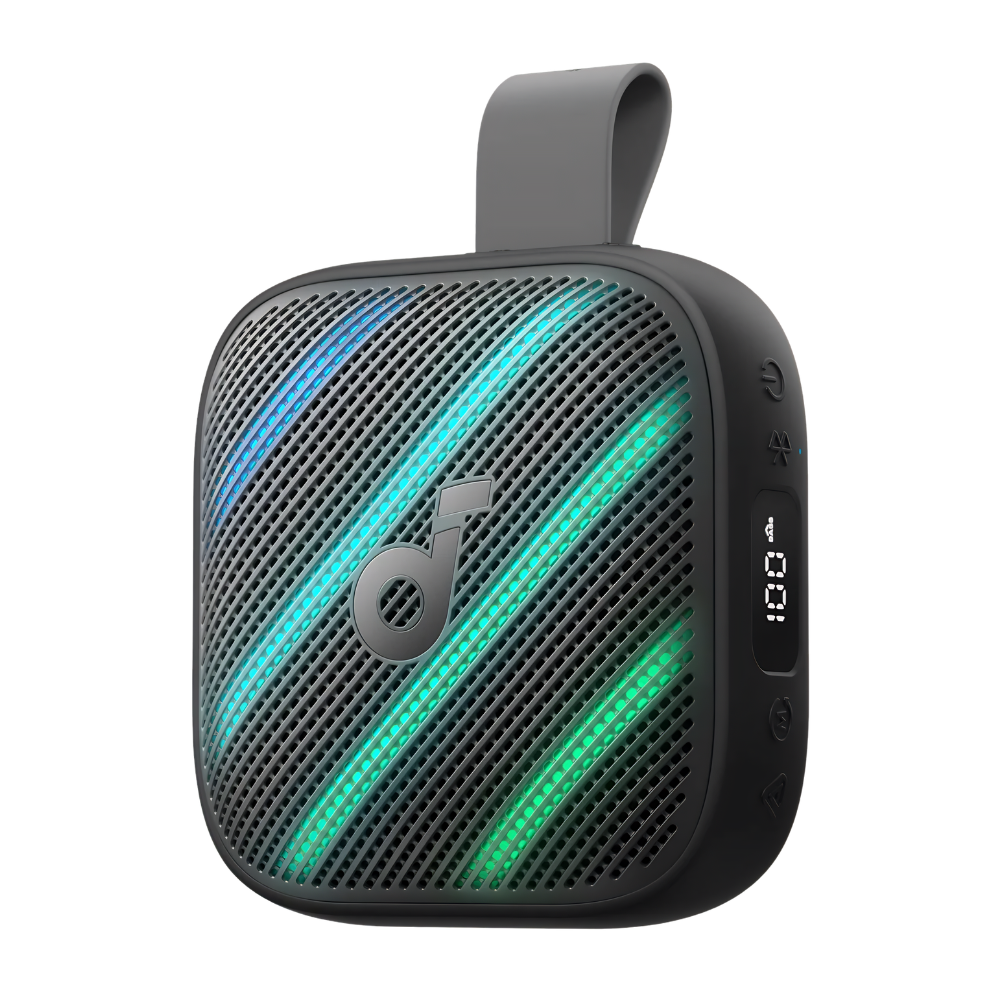 Soundcore Boom Go 3i portable Bluetooth speaker in Midnight Black