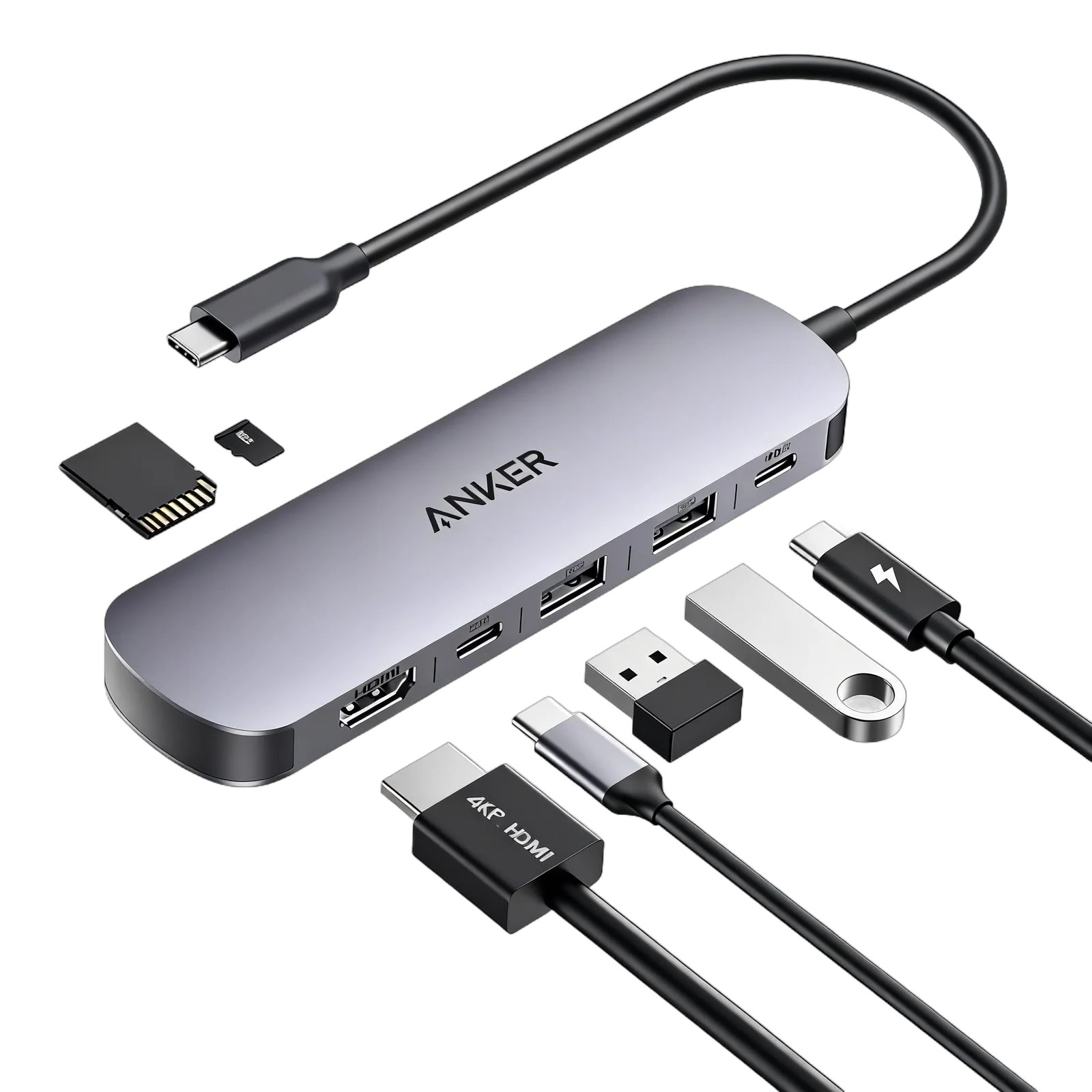 Anker USB C Hub 7-in-1 Multi-Port USB Adapter – A83D2