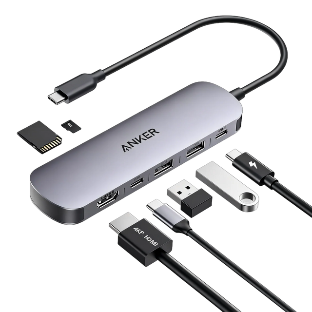 Anker USB C Hub 7-in-1 Multi-Port USB Adapter – A83D2