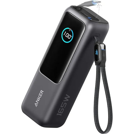 Anker Zolo Power Bank (25K, 165W, Built-In and Retractable Cables) – A1695