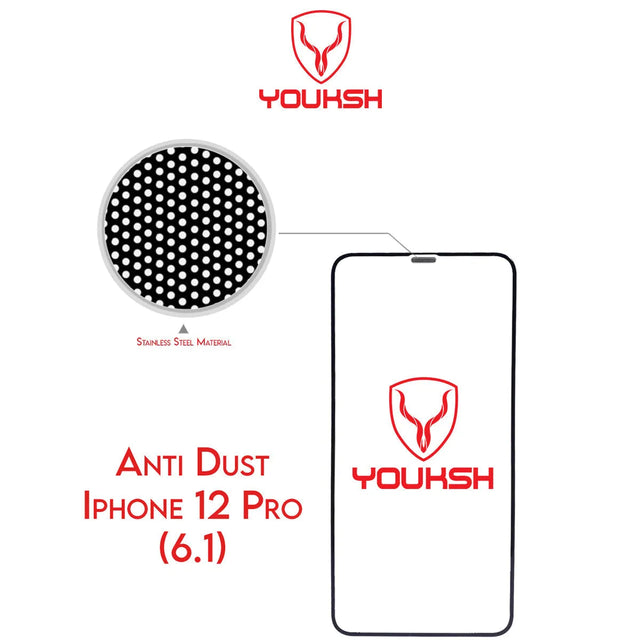 Youksh iPhone 12 Pro Anti Dust Glass Protector