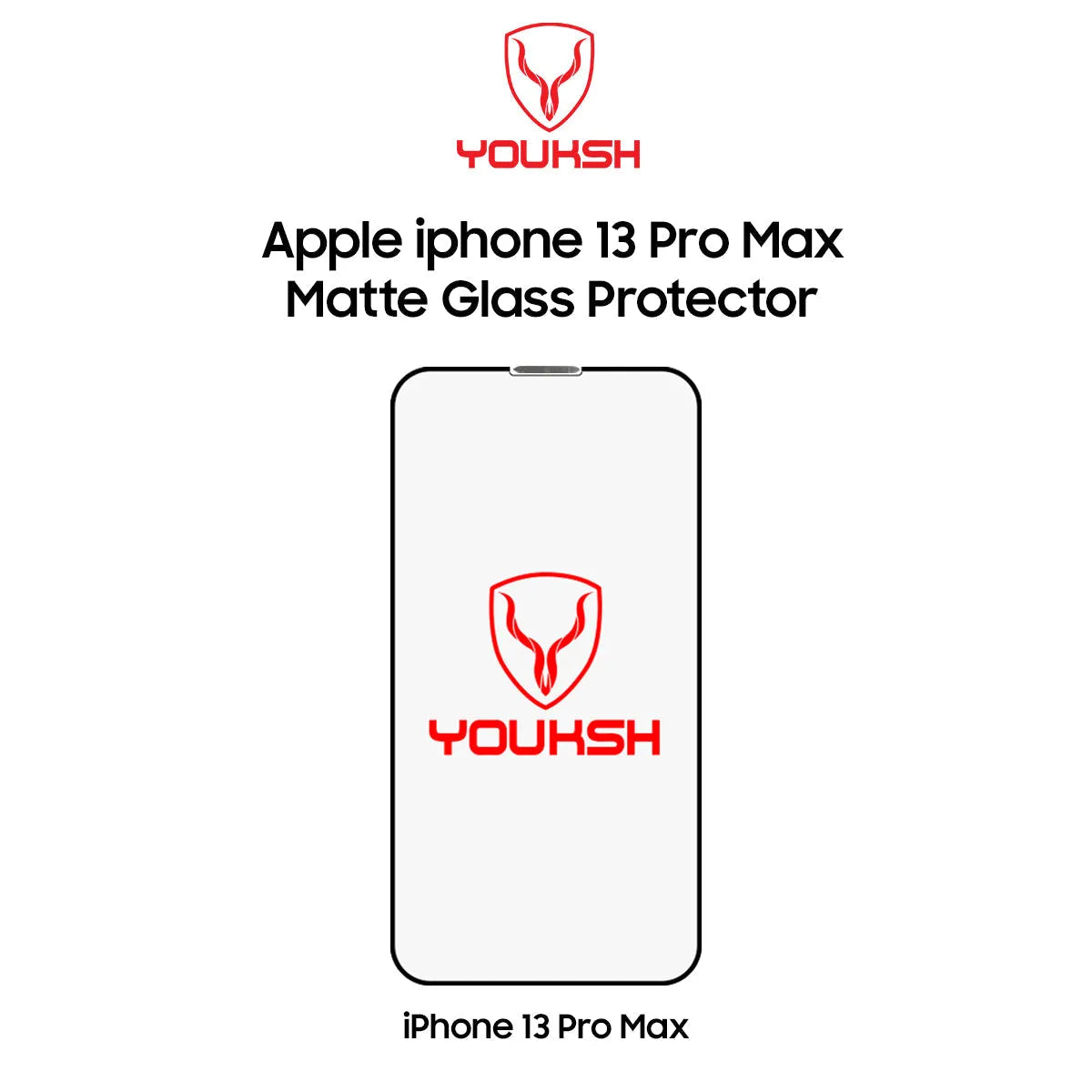 Youksh iPhone 13 Pro Max Matte Glass Screen Protector